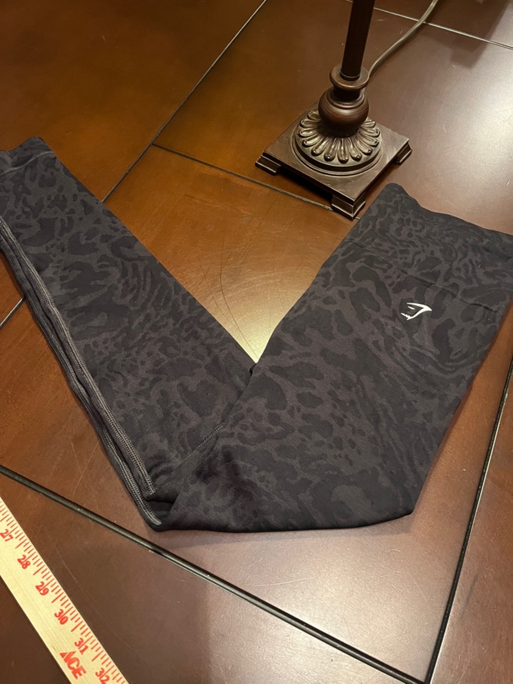 Gymshark Black Charcoal animal print High-Waist Leggings